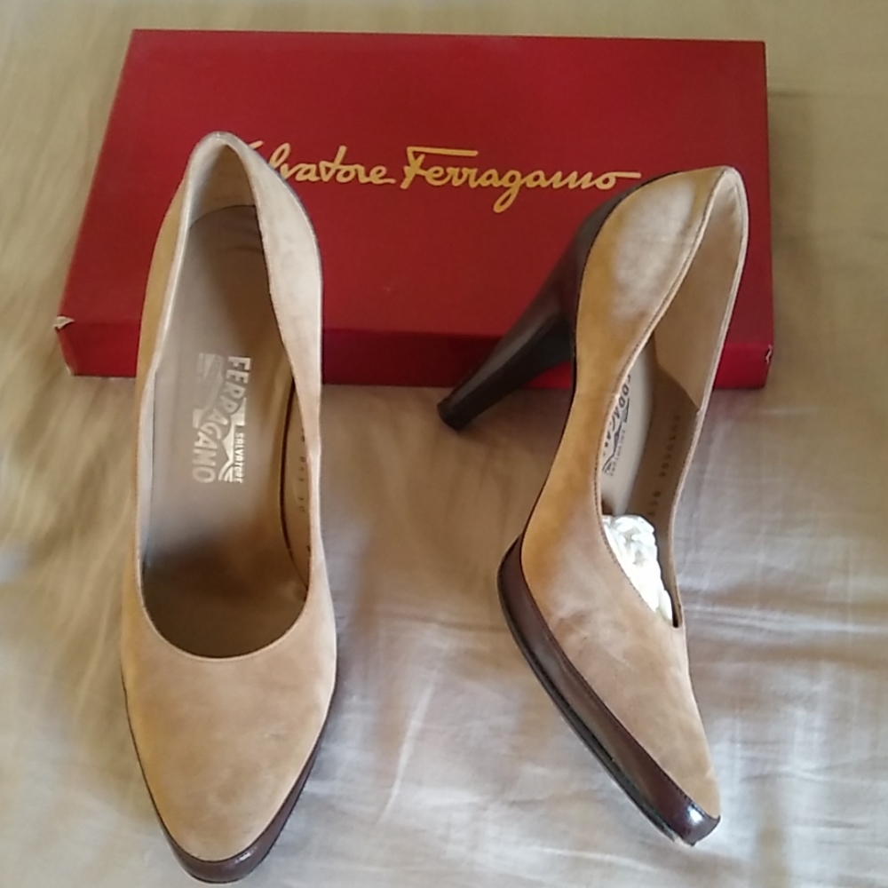 COPY - 4 inch suede/leather heels